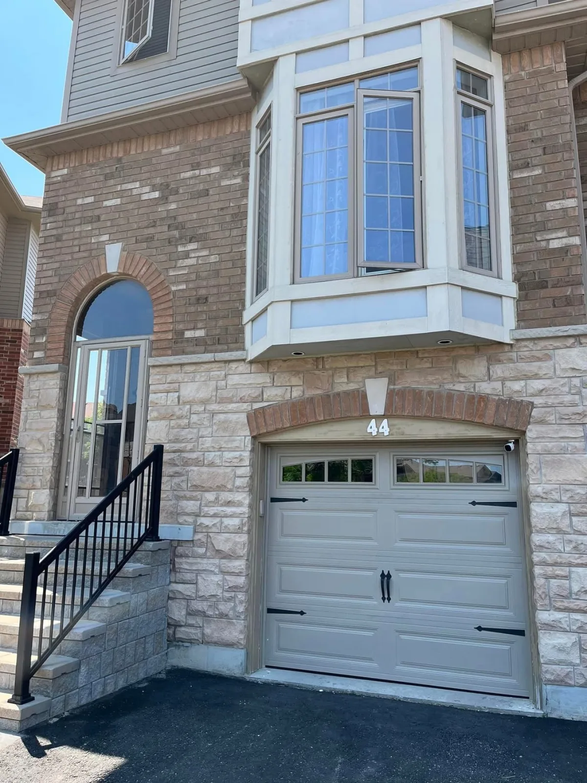 Carriage style garage door install