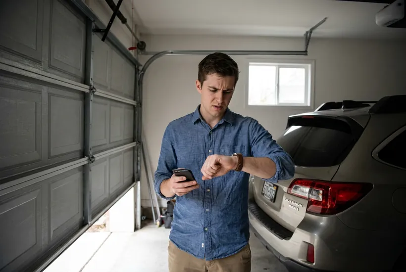 24/7 emergency garage door repair, car stuck in garage